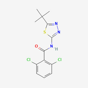 molecular formula C13H13Cl2N3OS B3469973 N-(5-tert-butyl-1,3,4-thiadiazol-2-yl)-2,6-dichlorobenzamide 