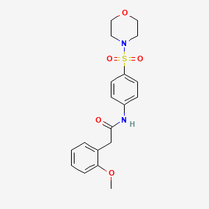 molecular formula C19H22N2O5S B3469991 2-(2-methoxyphenyl)-N-[4-(4-morpholinylsulfonyl)phenyl]acetamide 