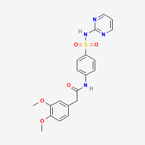 molecular formula C20H20N4O5S B3469993 2-(3,4-dimethoxyphenyl)-N-{4-[(2-pyrimidinylamino)sulfonyl]phenyl}acetamide 