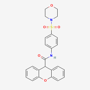 molecular formula C24H22N2O5S B3470026 N-[4-(4-morpholinylsulfonyl)phenyl]-9H-xanthene-9-carboxamide 