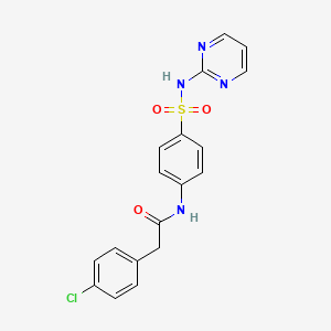 2-(4-chlorophenyl)-N-{4-[(2-pyrimidinylamino)sulfonyl]phenyl}acetamide