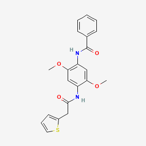 N-{2,5-dimethoxy-4-[(2-thienylacetyl)amino]phenyl}benzamide