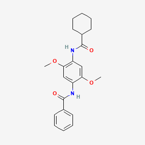 N-{4-[(cyclohexylcarbonyl)amino]-2,5-dimethoxyphenyl}benzamide