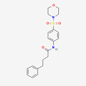 molecular formula C20H24N2O4S B3470081 N-[4-(4-morpholinylsulfonyl)phenyl]-4-phenylbutanamide 