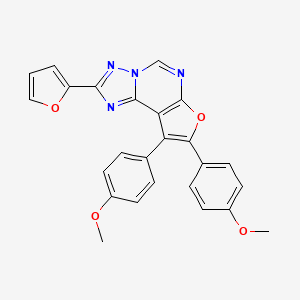 molecular formula C25H18N4O4 B3470130 2-(2-furyl)-8,9-bis(4-methoxyphenyl)furo[3,2-e][1,2,4]triazolo[1,5-c]pyrimidine 