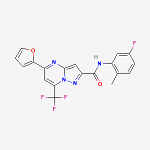 N-(5-fluoro-2-methylphenyl)-5-(2-furyl)-7-(trifluoromethyl)pyrazolo[1,5-a]pyrimidine-2-carboxamide