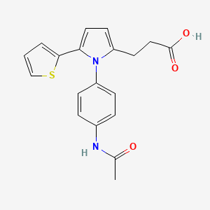 3-[1-[4-(acetylamino)phenyl]-5-(2-thienyl)-1H-pyrrol-2-yl]propanoic acid