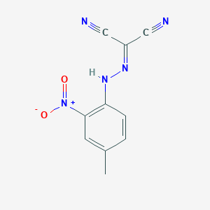 molecular formula C10H7N5O2 B3470278 [(4-methyl-2-nitrophenyl)hydrazono]malononitrile CAS No. 64691-87-8