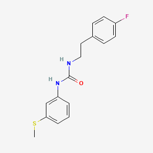 molecular formula C16H17FN2OS B3470301 N-[2-(4-fluorophenyl)ethyl]-N'-[3-(methylthio)phenyl]urea 