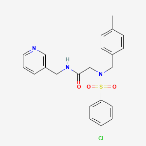 N~2~-[(4-chlorophenyl)sulfonyl]-N~2~-(4-methylbenzyl)-N~1~-(3-pyridinylmethyl)glycinamide