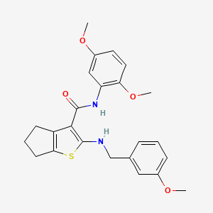 N-(2,5-dimethoxyphenyl)-2-[(3-methoxybenzyl)amino]-5,6-dihydro-4H-cyclopenta[b]thiophene-3-carboxamide