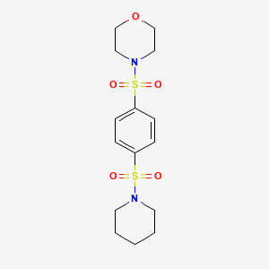 4-{[4-(1-piperidinylsulfonyl)phenyl]sulfonyl}morpholine