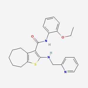 N-(2-ethoxyphenyl)-2-[(2-pyridinylmethyl)amino]-5,6,7,8-tetrahydro-4H-cyclohepta[b]thiophene-3-carboxamide