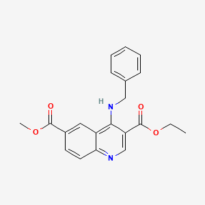 3-O-ethyl 6-O-methyl 4-(benzylamino)quinoline-3,6-dicarboxylate