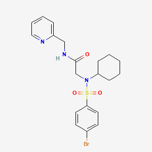 N~2~-[(4-bromophenyl)sulfonyl]-N~2~-cyclohexyl-N~1~-(2-pyridinylmethyl)glycinamide