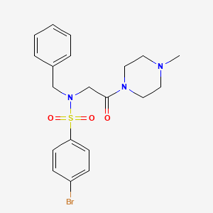 N-benzyl-4-bromo-N-[2-(4-methyl-1-piperazinyl)-2-oxoethyl]benzenesulfonamide