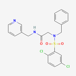 N~2~-benzyl-N~2~-[(2,5-dichlorophenyl)sulfonyl]-N-(pyridin-3-ylmethyl)glycinamide