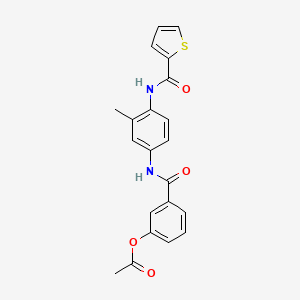 3-[({3-methyl-4-[(2-thienylcarbonyl)amino]phenyl}amino)carbonyl]phenyl acetate