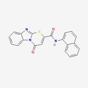 N-1-naphthyl-4-oxo-4H-[1,3]thiazino[3,2-a]benzimidazole-2-carboxamide