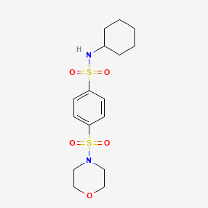 molecular formula C16H24N2O5S2 B3470598 N-cyclohexyl-4-(4-morpholinylsulfonyl)benzenesulfonamide 