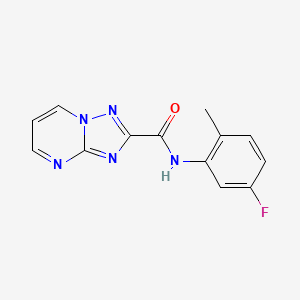 molecular formula C13H10FN5O B3470609 N-(5-fluoro-2-methylphenyl)[1,2,4]triazolo[1,5-a]pyrimidine-2-carboxamide 