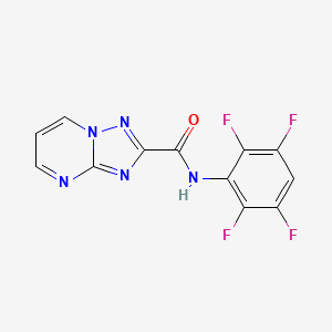 N-(2,3,5,6-tetrafluorophenyl)[1,2,4]triazolo[1,5-a]pyrimidine-2-carboxamide