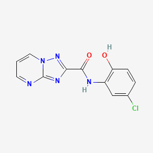 molecular formula C12H8ClN5O2 B3470635 N-(5-chloro-2-hydroxyphenyl)[1,2,4]triazolo[1,5-a]pyrimidine-2-carboxamide 