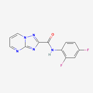 molecular formula C12H7F2N5O B3470649 N-(2,4-difluorophenyl)[1,2,4]triazolo[1,5-a]pyrimidine-2-carboxamide 