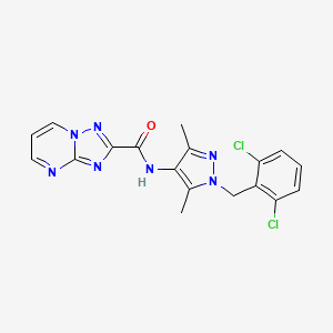 N-[1-(2,6-dichlorobenzyl)-3,5-dimethyl-1H-pyrazol-4-yl][1,2,4]triazolo[1,5-a]pyrimidine-2-carboxamide