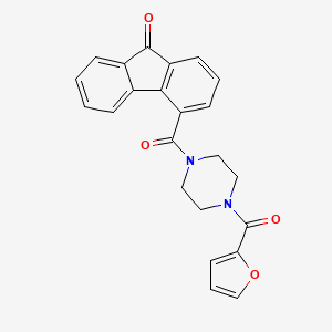 4-{[4-(2-furoyl)-1-piperazinyl]carbonyl}-9H-fluoren-9-one