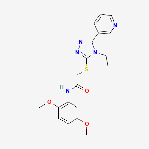 N-(2,5-DIMETHOXYPHENYL)-2-{[4-ETHYL-5-(3-PYRIDINYL)-4H-1,2,4-TRIAZOL-3-YL]SULFANYL}ACETAMIDE