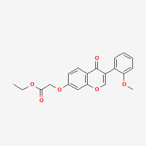 molecular formula C20H18O6 B3470753 ethyl {[3-(2-methoxyphenyl)-4-oxo-4H-chromen-7-yl]oxy}acetate 