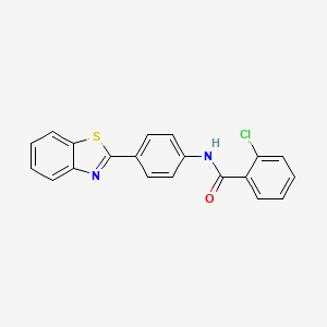 N-[4-(1,3-benzothiazol-2-yl)phenyl]-2-chlorobenzamide