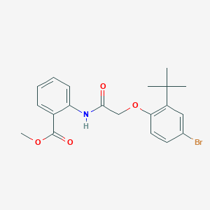 methyl 2-{[(4-bromo-2-tert-butylphenoxy)acetyl]amino}benzoate