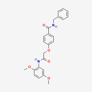 N-benzyl-4-{2-[(2,5-dimethoxyphenyl)amino]-2-oxoethoxy}benzamide