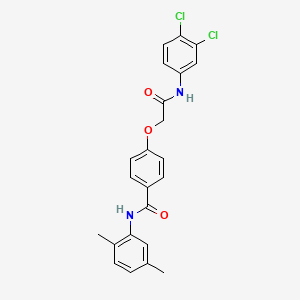 4-{2-[(3,4-dichlorophenyl)amino]-2-oxoethoxy}-N-(2,5-dimethylphenyl)benzamide