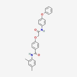 molecular formula C29H26N2O4 B3470908 N-(2,4-dimethylphenyl)-4-{2-oxo-2-[(4-phenoxyphenyl)amino]ethoxy}benzamide 