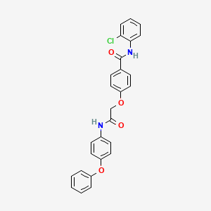 N-(2-chlorophenyl)-4-{2-oxo-2-[(4-phenoxyphenyl)amino]ethoxy}benzamide