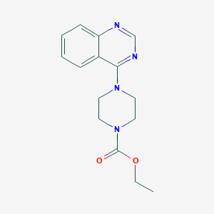 molecular formula C15H18N4O2 B347092 Ethyl 4-(quinazolin-4-yl)piperazine-1-carboxylate CAS No. 1223227-46-0