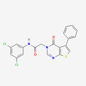 N-(3,5-dichlorophenyl)-2-(4-oxo-5-phenylthieno[2,3-d]pyrimidin-3(4H)-yl)acetamide