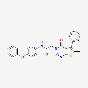 2-(6-methyl-4-oxo-5-phenylthieno[2,3-d]pyrimidin-3(4H)-yl)-N-(4-phenoxyphenyl)acetamide