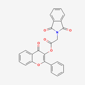 4-oxo-2-phenyl-4H-chromen-3-yl (1,3-dioxo-1,3-dihydro-2H-isoindol-2-yl)acetate