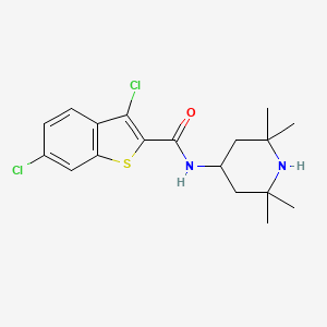 3,6-dichloro-N-(2,2,6,6-tetramethyl-4-piperidinyl)-1-benzothiophene-2-carboxamide