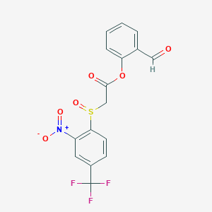 2-formylphenyl {[2-nitro-4-(trifluoromethyl)phenyl]sulfinyl}acetate