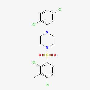 1-[(2,4-dichloro-3-methylphenyl)sulfonyl]-4-(2,5-dichlorophenyl)piperazine