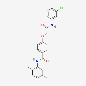 4-{2-[(3-chlorophenyl)amino]-2-oxoethoxy}-N-(2,5-dimethylphenyl)benzamide