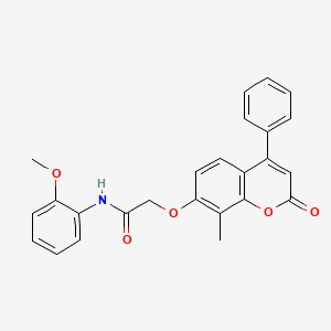 N-(2-methoxyphenyl)-2-[(8-methyl-2-oxo-4-phenyl-2H-chromen-7-yl)oxy]acetamide