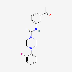 N-(3-acetylphenyl)-4-(2-fluorophenyl)-1-piperazinecarbothioamide