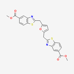 dimethyl 2,2'-[2,5-furandiylbis(methylene)]bis(1,3-benzothiazole-5-carboxylate)