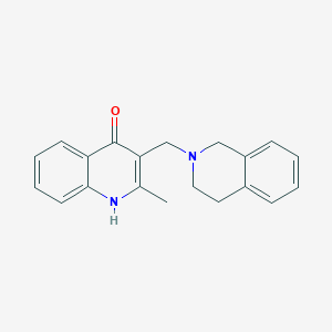 molecular formula C20H20N2O B3471017 3-(3,4-dihydro-2(1H)-isoquinolinylmethyl)-2-methyl-4-quinolinol 